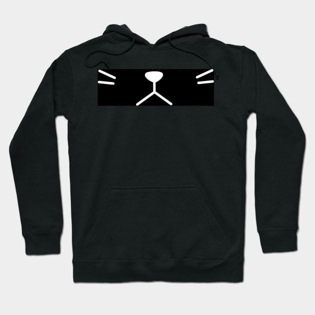 Meh Kitty Black Hoodie by GenieKali